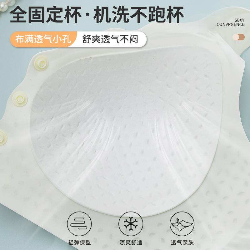 Full cup front buckle bra without steel ring large size middle-aged and elderly bra comfortable and breathable sleep