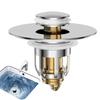 Press Bounce Basin Pop-up Drain Filter Bathroom Shower Sink Filter Plug Wash Basin Hair Sink Strainer Kitchen Bathtub Stopper