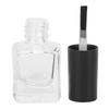 6pcs Empty Nail Polish Glass Bottles Nail Art Clear Bottles with Brush Caps Funnel Steel Ball