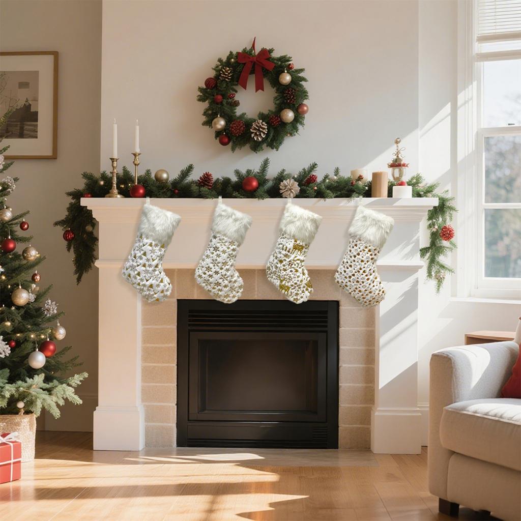 GildedPlush Christmas Socks, Gift Bags, ChristmasCandies, Gifts And Decorative Items