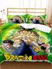 Japanese Anime Dragon Ball Bedding Set Goku Duvet Cover Comforter Bedclothes Single Twin Full Queen Size 3D Kids Adult Boys Gift