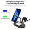 Opansten NEW Magnetic Wireless Charger Stand For iPhone 17 16 15 14 13 12 Pro iWatch 9 8 Airprods 3 In 1  Fast Charging Station
