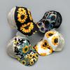Print Sunflower Chrysanthemum Baseball Hats New Women Breathable Criss Cross Ponytail Sunshade Versatile Fashion Half Mesh Caps
