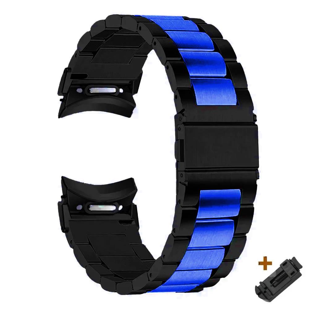 Řemínek z nerezové oceli bez mezer, rychloupínací, pro Samsung Galaxy Watch 6 Classic 43 47 mm, pro Galaxy 6 5 4 44 40 mm 5 Pro 45 mm