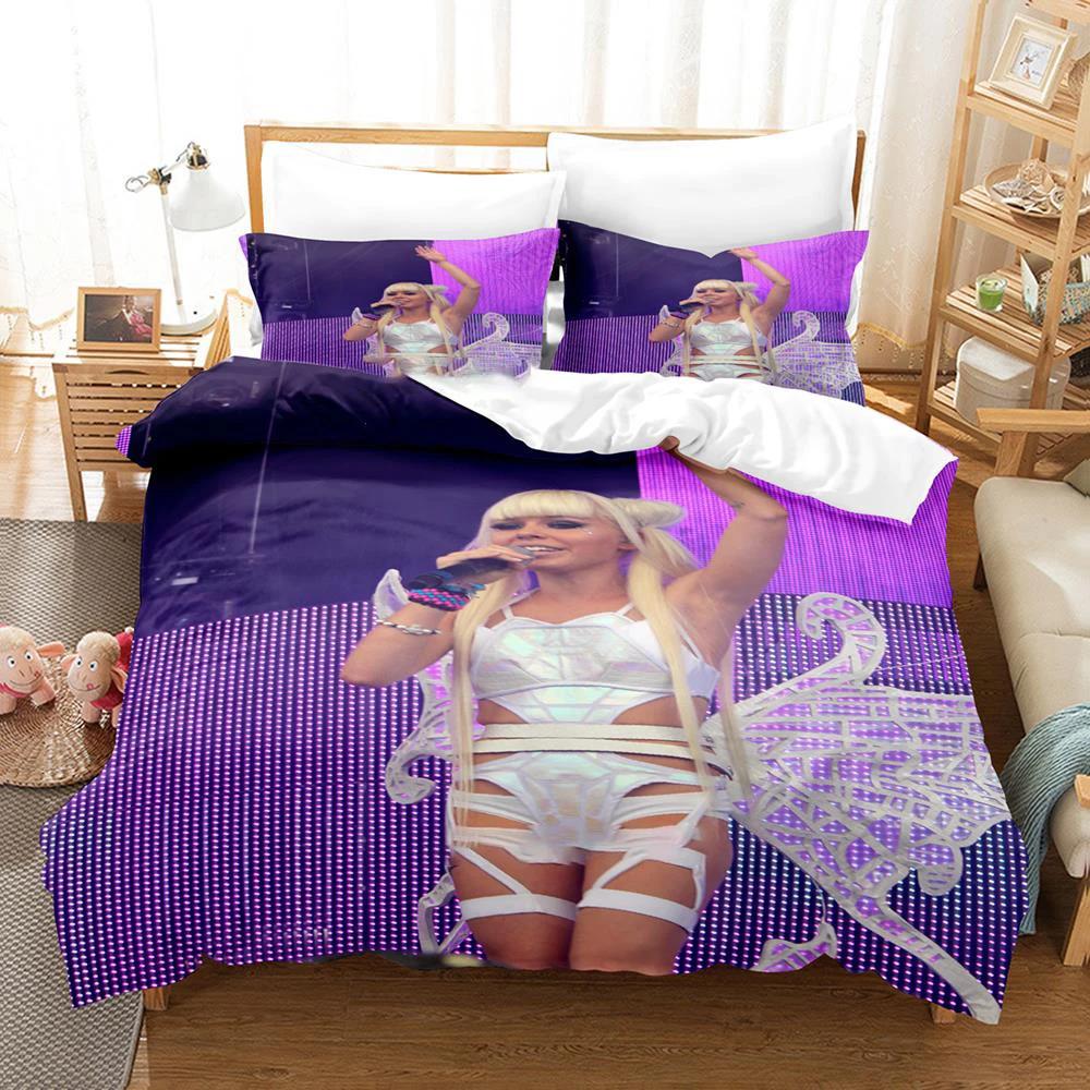 Kerli Anime Print Adult Boys Bedding Set Single Twin Full Queen King Size Duvet Cover Set Bedroom Popular