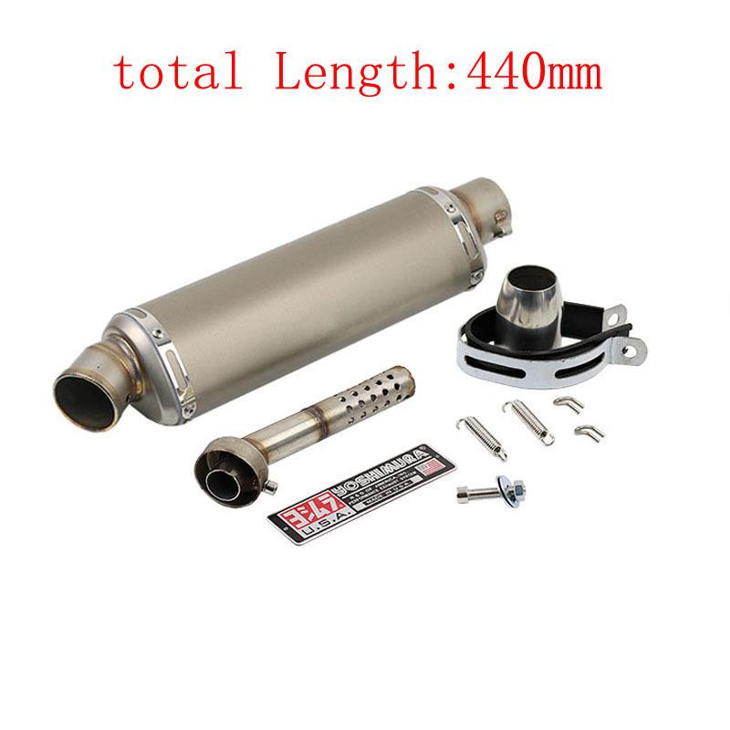 Universal 51mm Motorcycle Exhaust Jicun Muffler Motorcycle Exhaust Belt, Suitable for Yamaha PCX125 FZ1N Z900 CBR500R R6 R25 R3