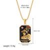 New Design Colorful Enamel Tarot Cards Pendant Necklaces  18K Gold Plated Sun Star Moon Box Chain Choker Jewelry for Women