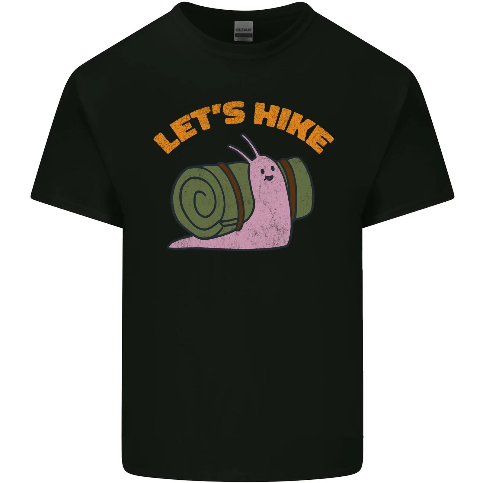 Lets Hike Funny Slug Trekking Walking Kids T-Shirt Childrens 4XL