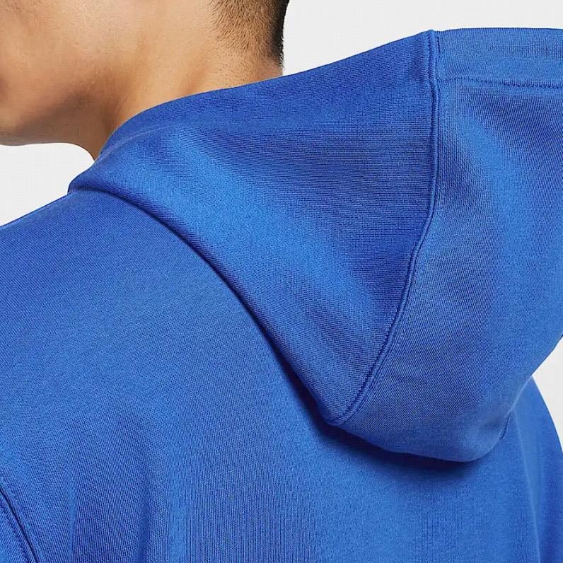 Nike Logo Comfortable Casual Sports Long Sleeve Hoodie Men hoodies Royal-Blue White HF1177-493