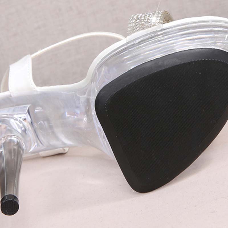 Dámské Boty Letní Sandály Transparentní Sandály Boty Vysoký podpatek Party Svatební Lodičky Model Boty 13cm Podpatek 3cm Platfrom LFD