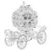 Desktop Ornament Enamel Jewelry Box Rhinestone Crystal Pumpkin Carriage Trinket Box Collectible