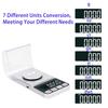 Rechargeable High Precision Digital Milligram Scale 100g/0.001g Jewelry Scale, Gram Scale, Pocket Scale, Food Scale for Powder Medicine, Gold, Gem