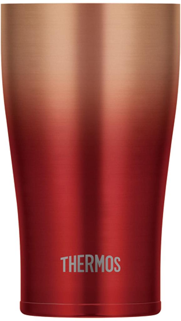 Thermos Vacuum Insulated Red Gold Perfect Day Beer Birthday Gift for Men and Women Tumbler, 0.34L, (JDE-341LTD RGD) - Father's Gift, Gift,