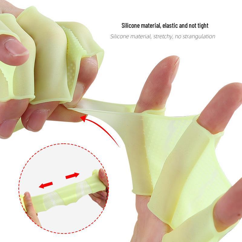 Silicone Swimming Finger Sleeves: Paddling & Diving Fins for Palm Assistive Equipment
