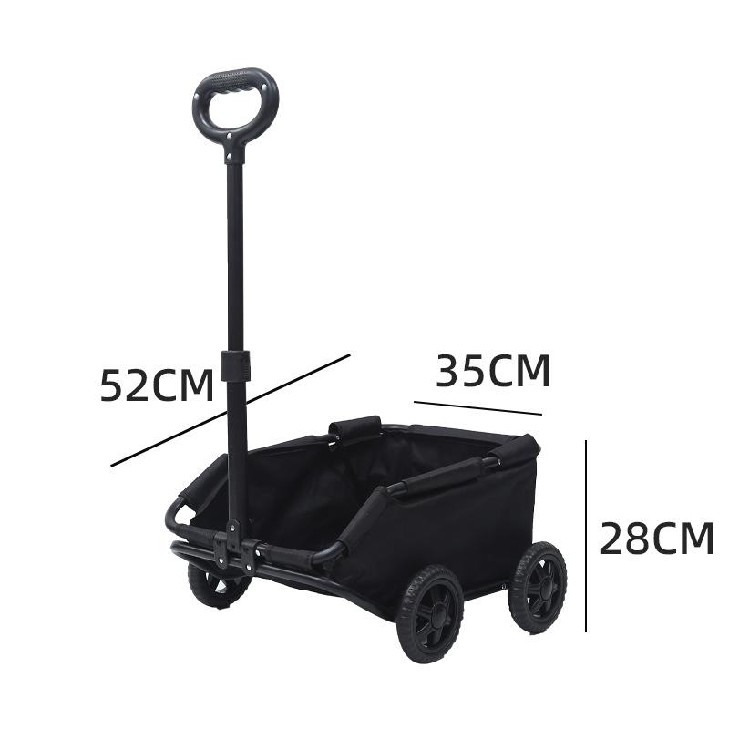 

Lightweight Foldable Stroller Cart for Small Dogs and Cats 52x35x28 чорний