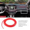 5M Red 16ft Car Interior Door Gap Edge Line Molding Strip Decorate Accessories