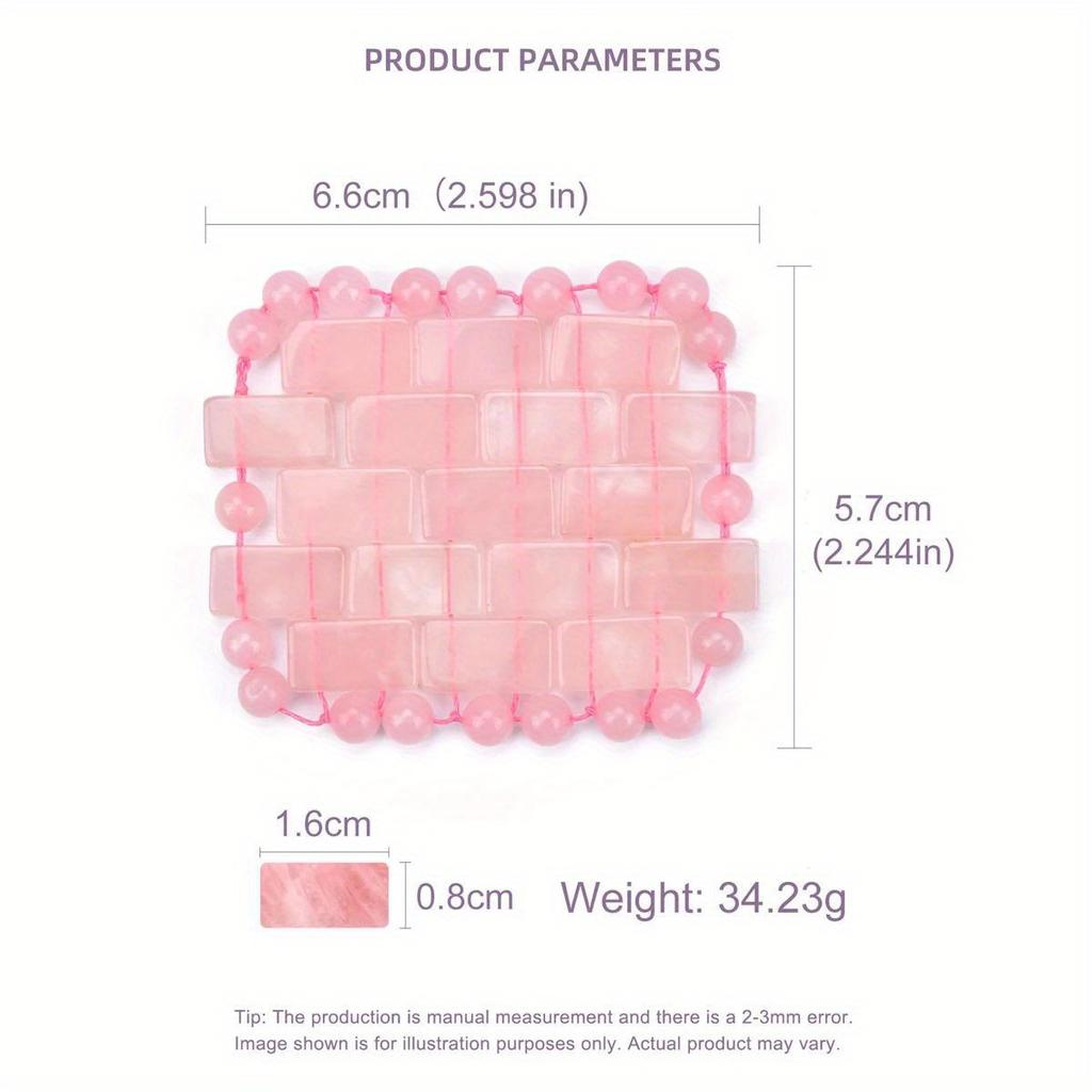 Maska na oczy z kwarcu różowego Maska na oczy Maska z naturalnego kwarcu do eliminacji zmarszczek opuchlizny masażu twarzy relaksu oczu łagodzenia migreny