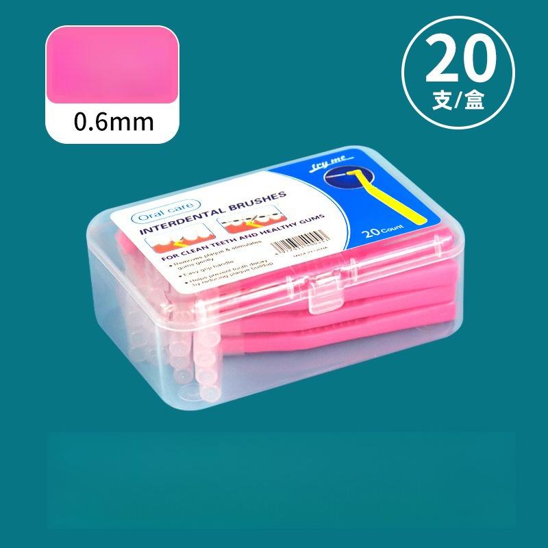 with PortableCase 20Count for Cleaning Interdental Brush Cleaners Dental Tooth Flossing Head Oral Hygiene Angle Easy clean teeth