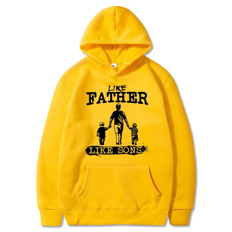 

Мужская толстовка с графическим принтом «Как отец, как сын», черная, повседневная, пуловер, с принтом «Папа, дети», идеально подходит для парных нарядов 3XL