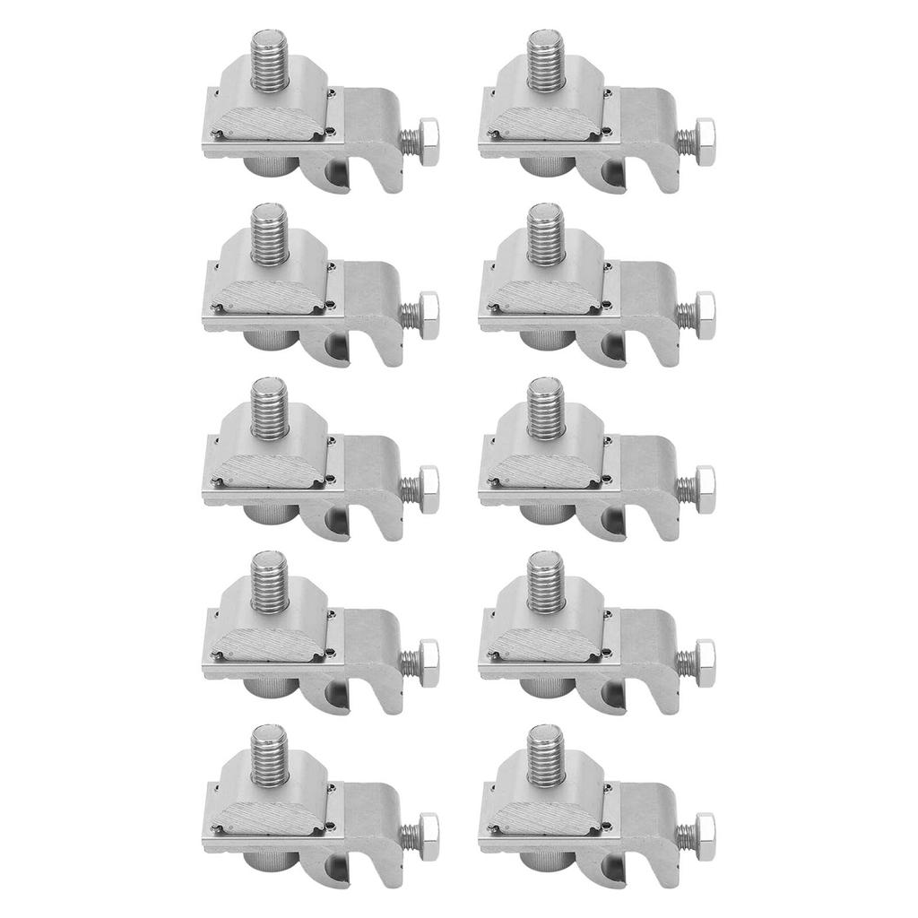 10Pcs Solar Mounting System Grounding Clip Lug Bracket Clamps Photovoltaic Support Parts