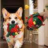 Christmas Dog Toy Balls Electric Interactive Plush Toy Ball for Dogs Built-In Bell Anti-Bite Chew Toys with Squeaker Pet Product
