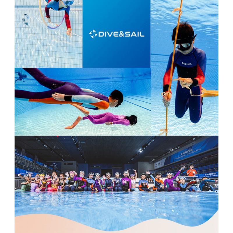 Children's Diving Suit 2.5MM One-piece Long-sleeved Girls 'warm Swimsuit Teen Snorkeling Surfer