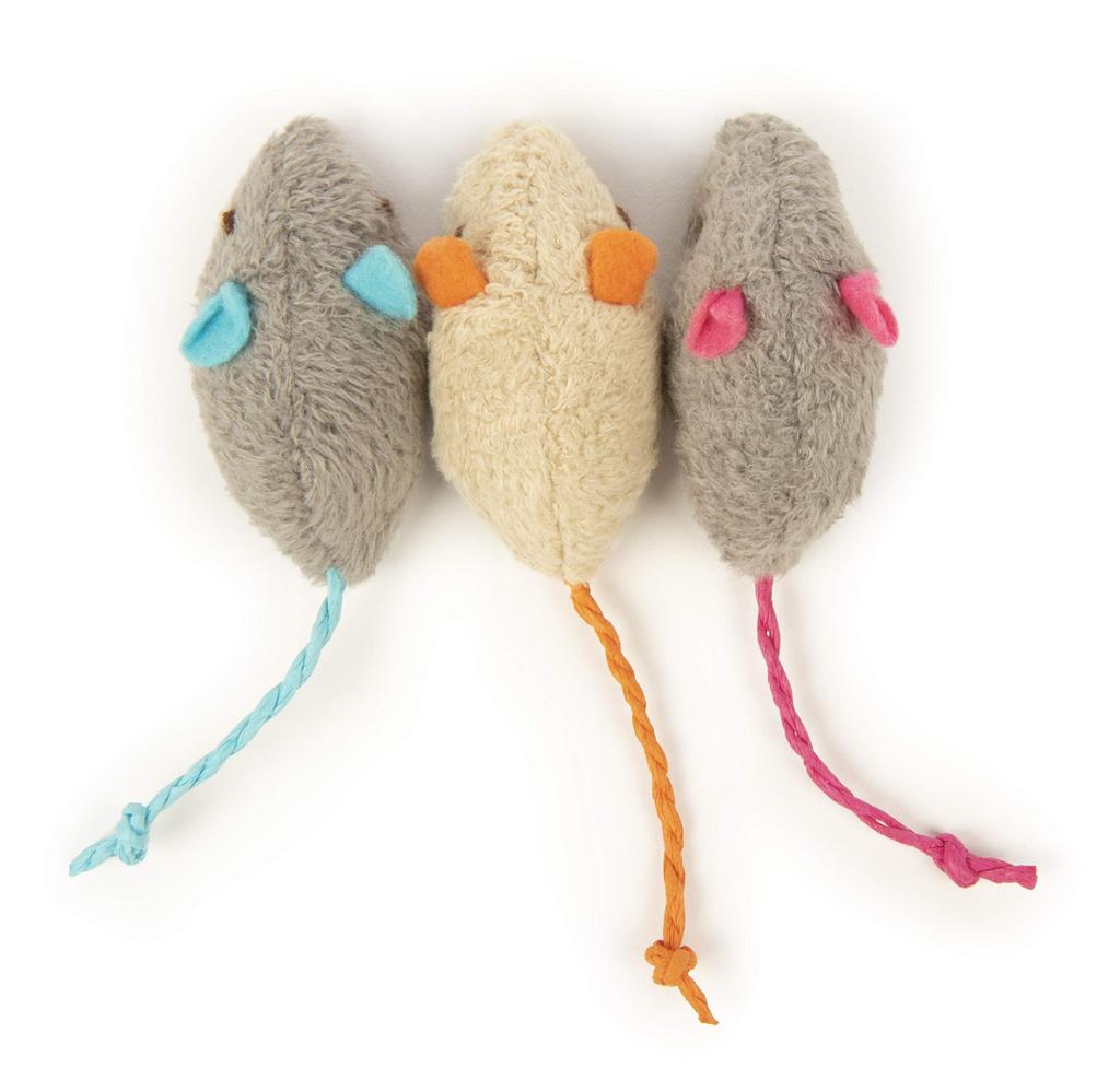 Worldwise SmartyKat SkitterCritters Catnip Mice Throwing Toys (3-Pack)