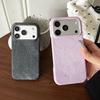 Frameless Cowboy Pattern Phone Case For iPhone Air 17 16 15 14 13 12 Pro Max Washed Color Glitter Denim Jeans Matte Cover