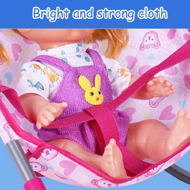 Children's Dollhouses Crib Bed Toy Accessory for Most Dolls for Imaginative Playing Daily Casual Use Decoration