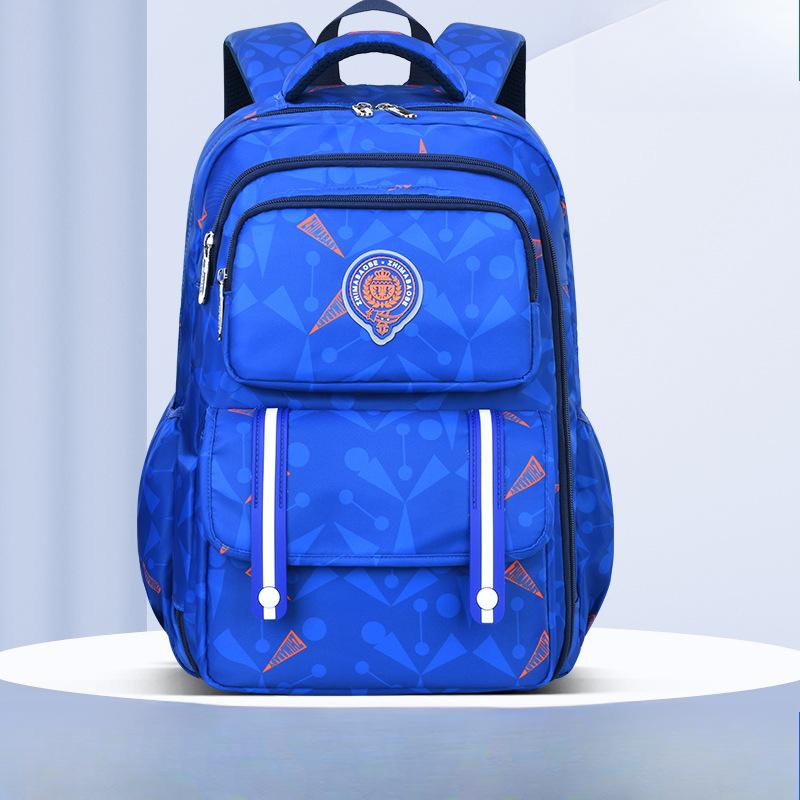 

Simple and Casual Schoolbag for Primary School Students, Side Refrigerator Style Student Backpack