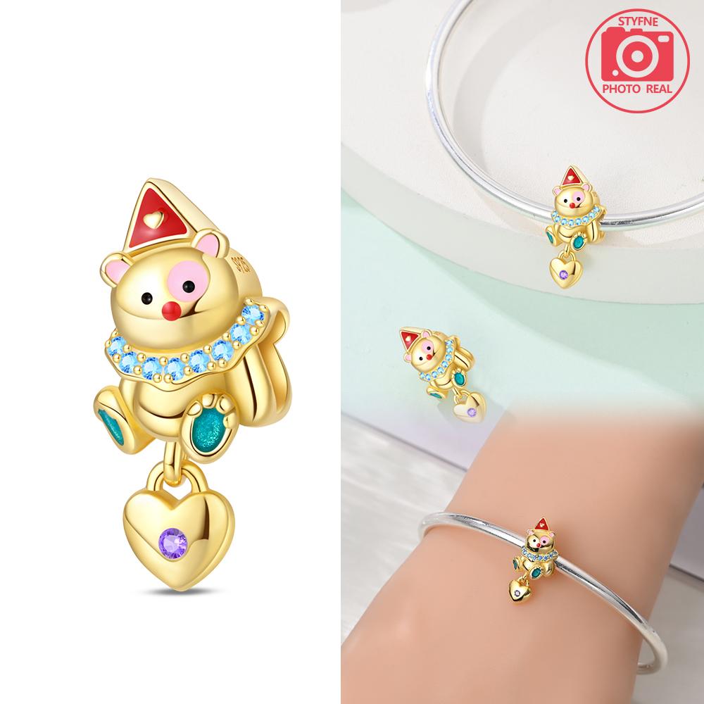 Magic Clown Pendant Copper Colors For Charms Copper Colors Original Bracelet For Jewelry Making