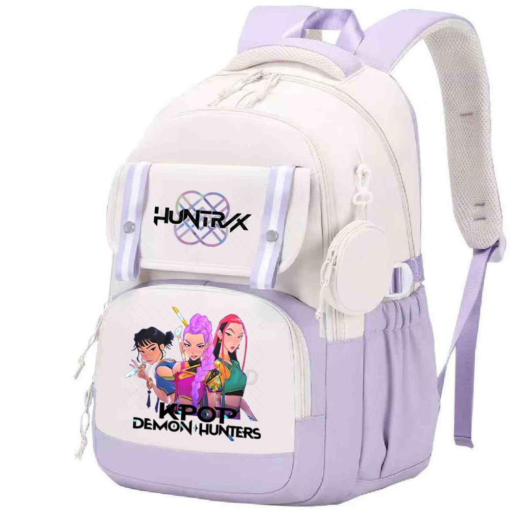 Animation Cartoon Printed Backpack Macaron Color Burden Reduction Ridge Protection Primary And Secondary School School Bag
