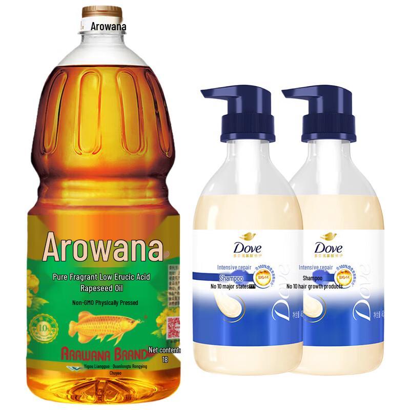 Подарочный набор Dove Интенсивное питание Шампунь и Рапсовое масло