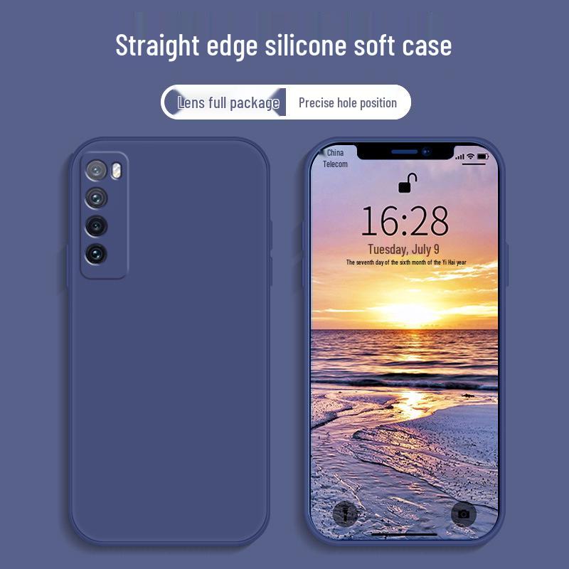 Huawei Nova7 Liquid Silicone Protective Phone Case - Full Coverage, Anti-Drop, Unisex Design