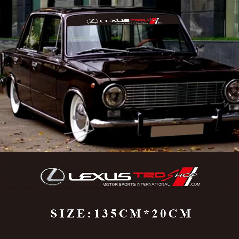

Car Windshield Sticker Waterproof decorative Decal Stickers For Lexus CT ES GS NX IS250 CT200h IS300h ES300h ERX400h NX300h