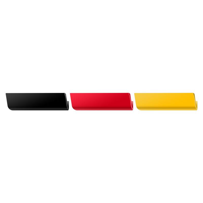 ABS plast Francie/Německo/Italská vlajka Znak přední mřížky Kryt grilu Vhodné pro Peugeot 301 408 2008 3008 5008 Nová 308
