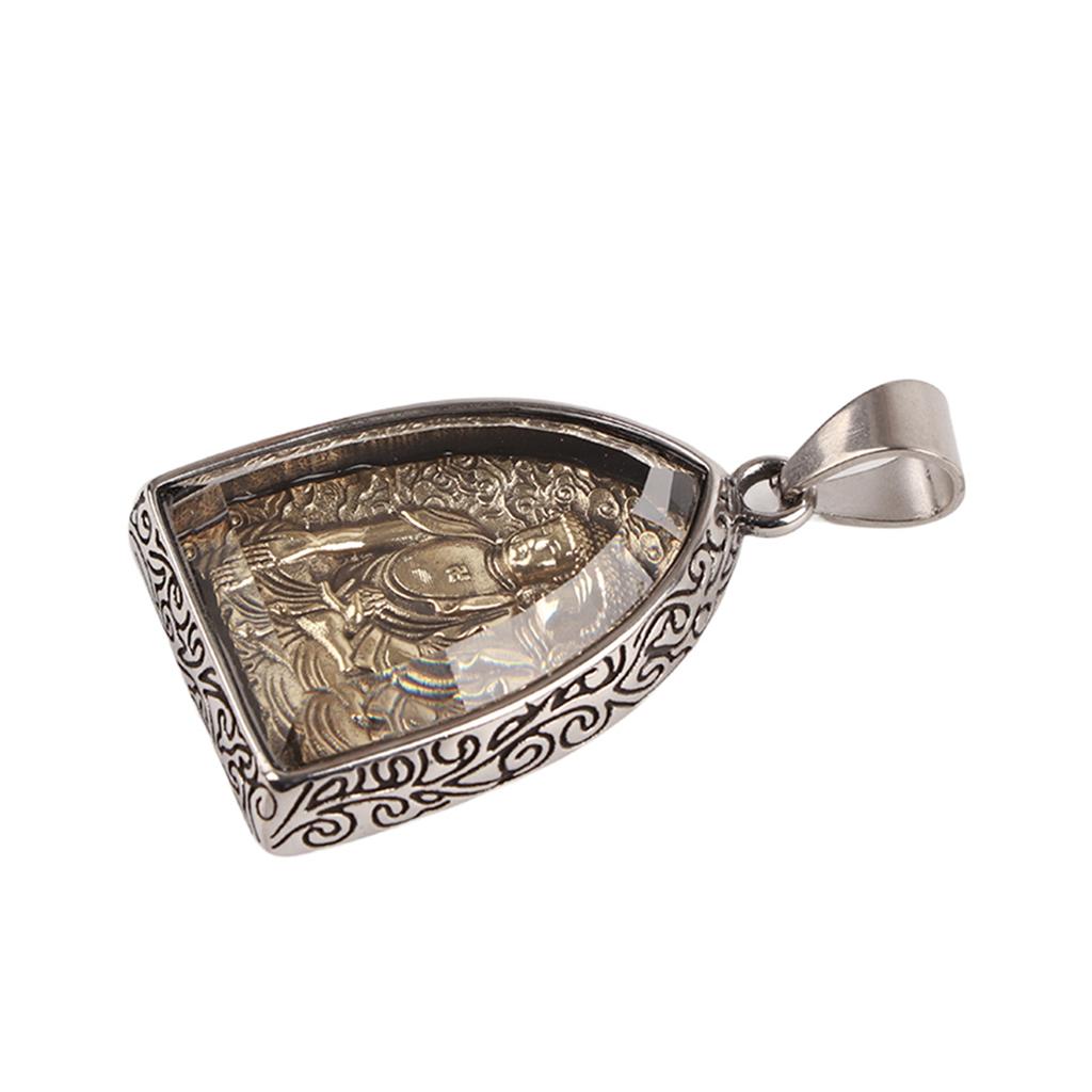 Wisiorek z Buddą Cięcie łukowe Styl etniczny Piękna Praktyczna Biżuteria ze Stali Nierdzewnej na Amulet Ozdoba Prezenty Amitabha