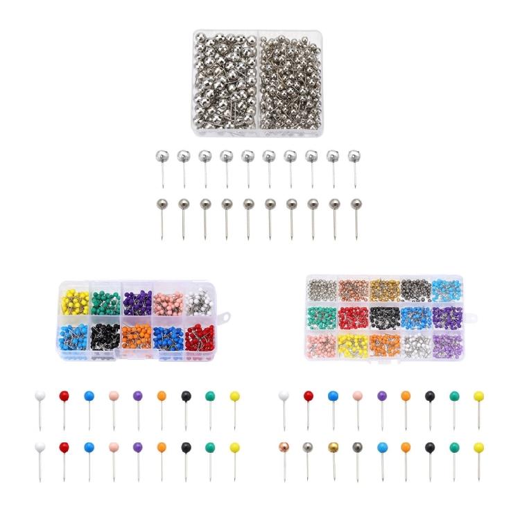 200/500/900 Stück 4 mm Rundkopf Nähnadeln Mehrfarbig Quilting Positionierungsnadeln Für Näharbeiten Stoff Nähprojekt