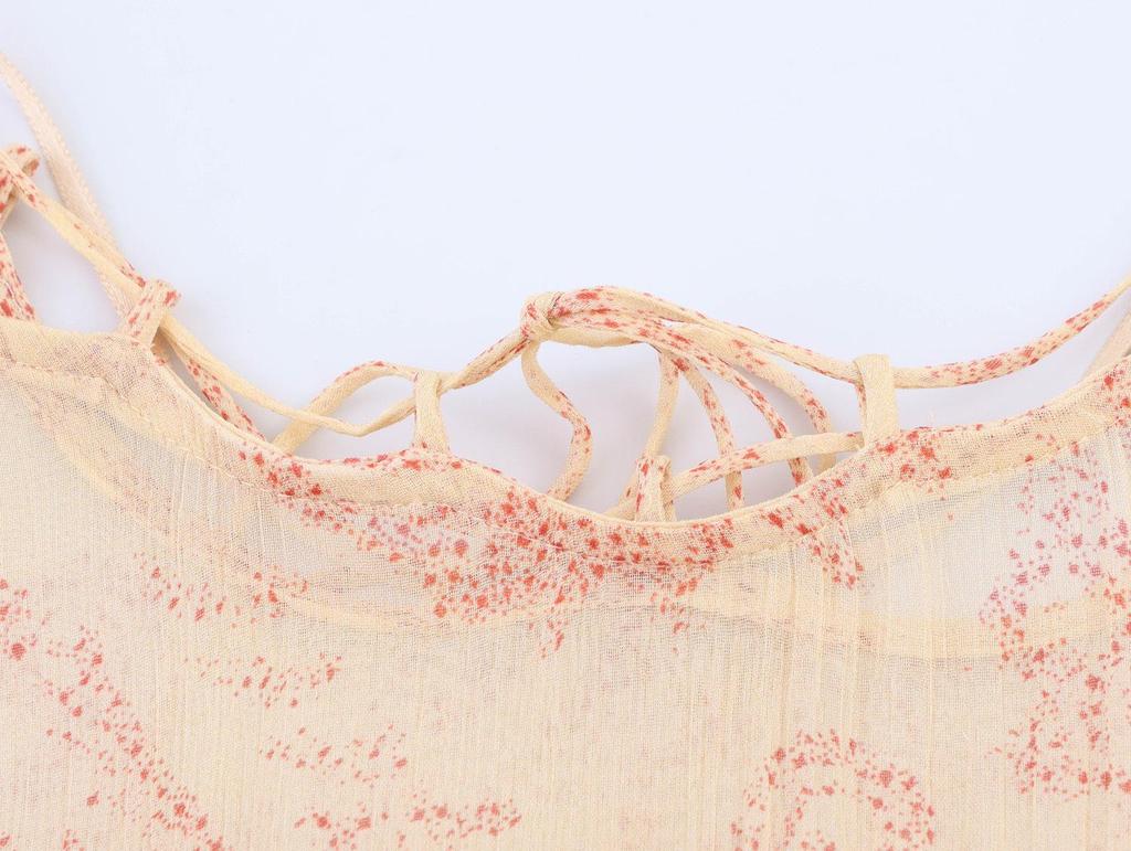 2025 Spring Women's Casual Printed Dress - European & American Style