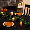 Simulated Flowers Artificial Rose Vines Black Halloween Garland  Halloween Party Decor