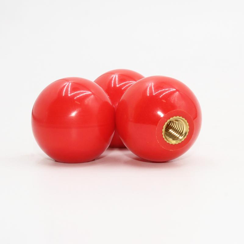 M4 M5 M6 M8 M12 Black/Red Round Ball Resin Ball Knobs Bakelite Lever Knob Grip Handles Of Furniture Or Machine Tool Copper Core