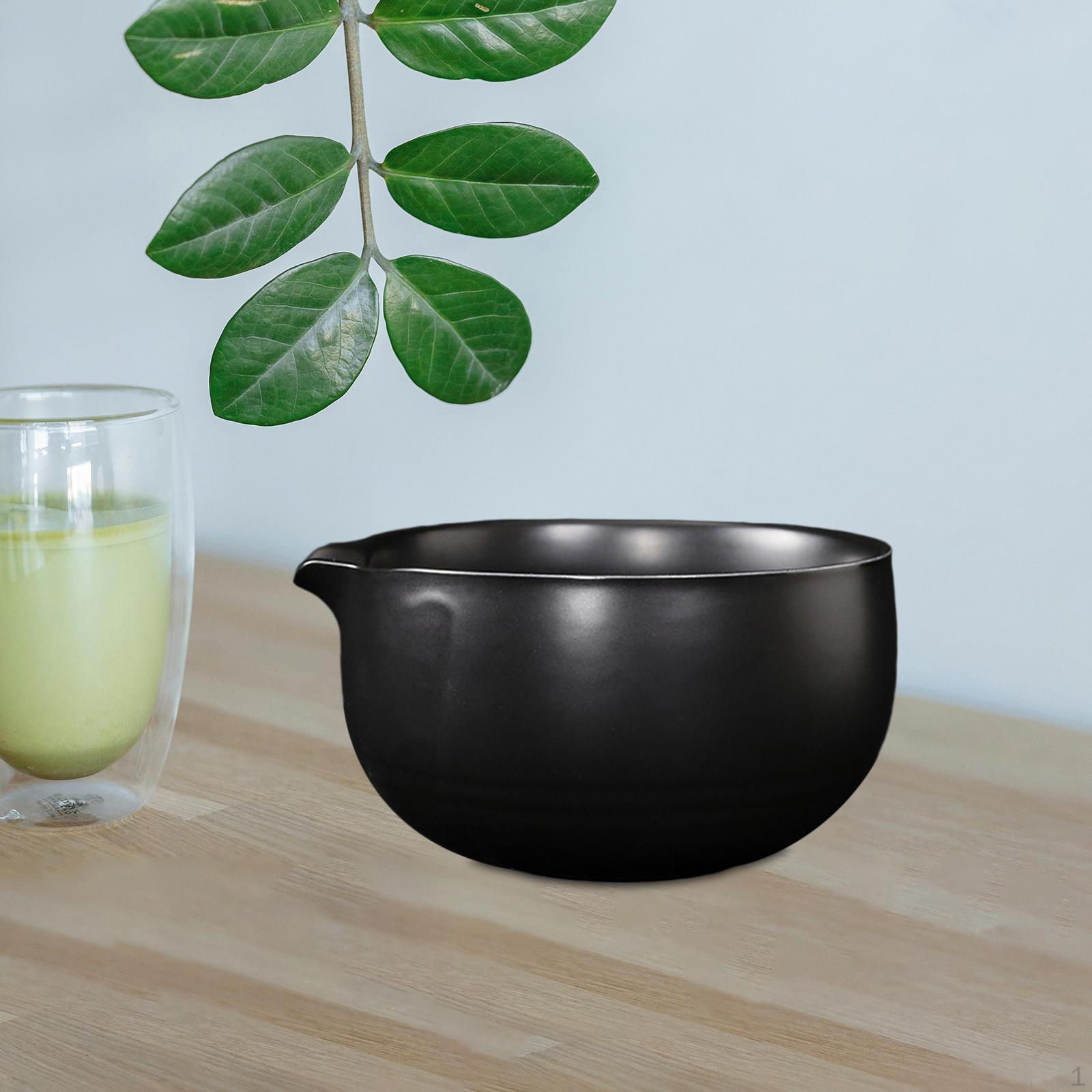 Керамическая чаван для приготовления японского матча, декоративная чайная чашка, аксессуар чёрный