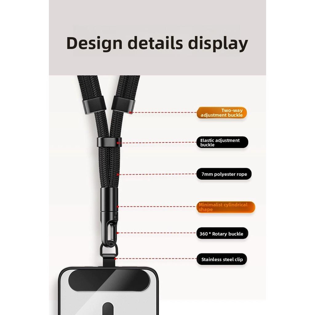 Mobile Phone Lanyard Cross-body Adjustable Shoulder Hanging Neck Strong Outdoor Anti-lost Multifunctional Mobile Phone Chain