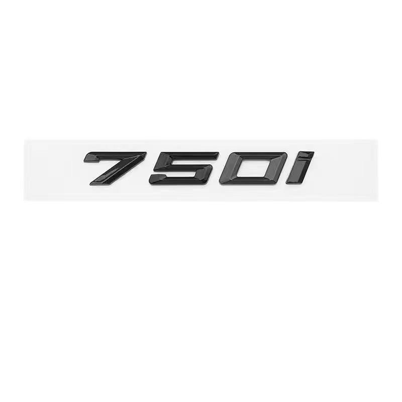 New Badge BMW ABS Car Label 7 Series Black and Silver 730 Tail 735 740 750 760 Digital M Label New GT Car Label Modification. pdcr06