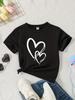 Childrens Cartoon Letter Printed Roundneck Shortsleeved and Halfsleeved Girls Tshirts and Boys  Summer Polyester Fabric