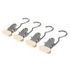 Practical Nonrust Steel Hanger Clip Featuring Double Capacity Design And No Residues Grip Nonslip Wide Clothespins