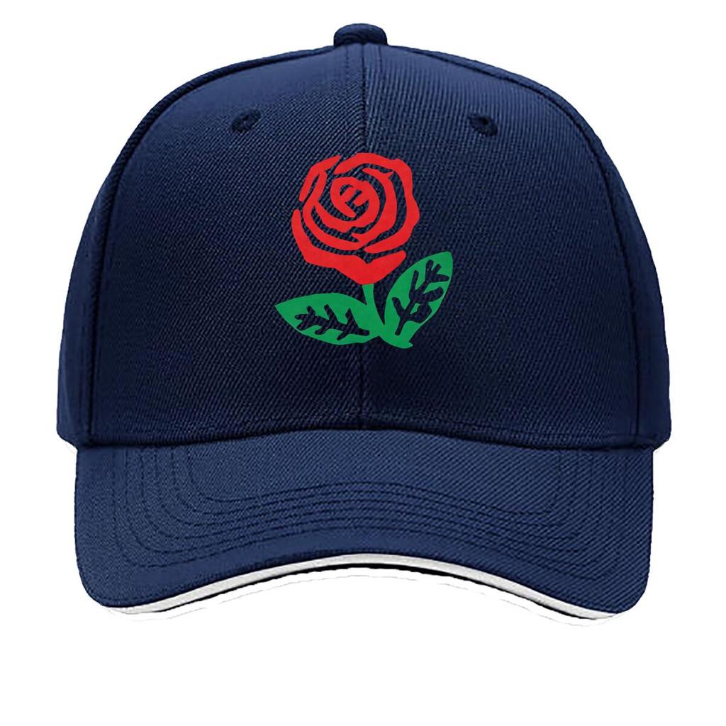 Green Leaf Rose Baseball Cap Breathable Adjustable Hat for Couples Lightweight YK Style Couple Ha Sandwich Baseball Cap