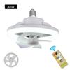 360° Roterende Takvifte Sommerlys E27 Smart Vifte med Fjernkontroll LED Viftelys for Stue