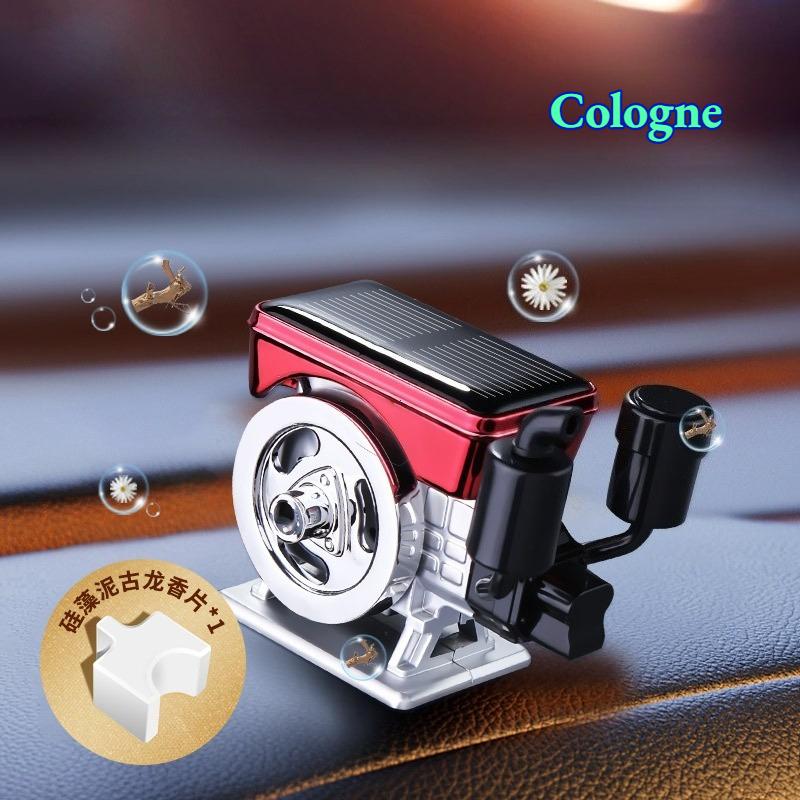 Car Diffuser Solar Powered Rotating Car Purifier Simulated Engine Portable -Kinetic Car Perfume Diffuser Molecular Heater