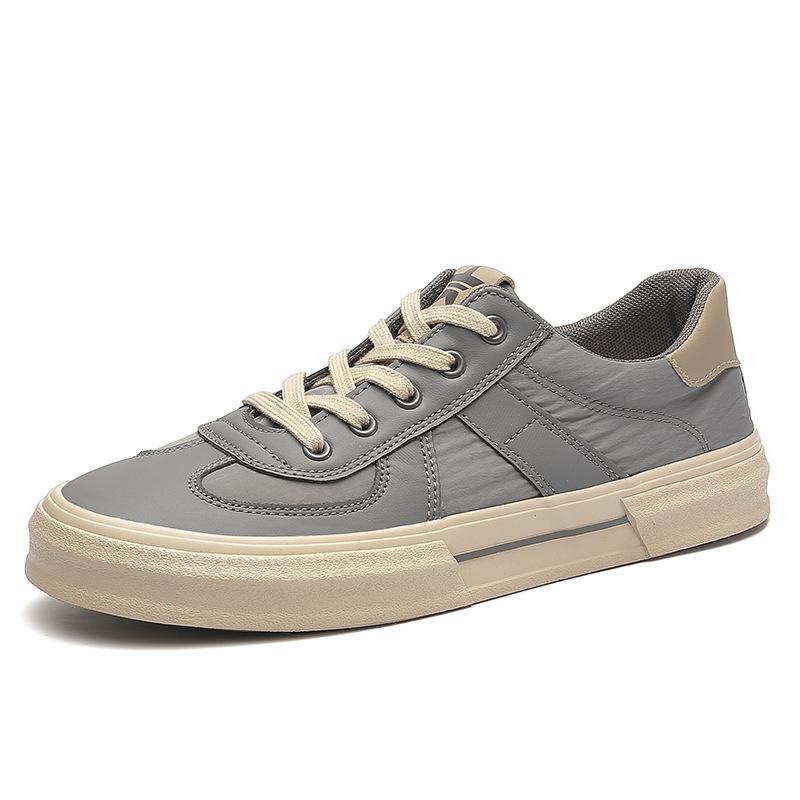 Pantofi de primăvară noi pentru bărbați, stil coreean, versatili și la modă, de nișă, casual, pentru bărbați, plați, cu șireturi, cu glezna joasă, confortabili